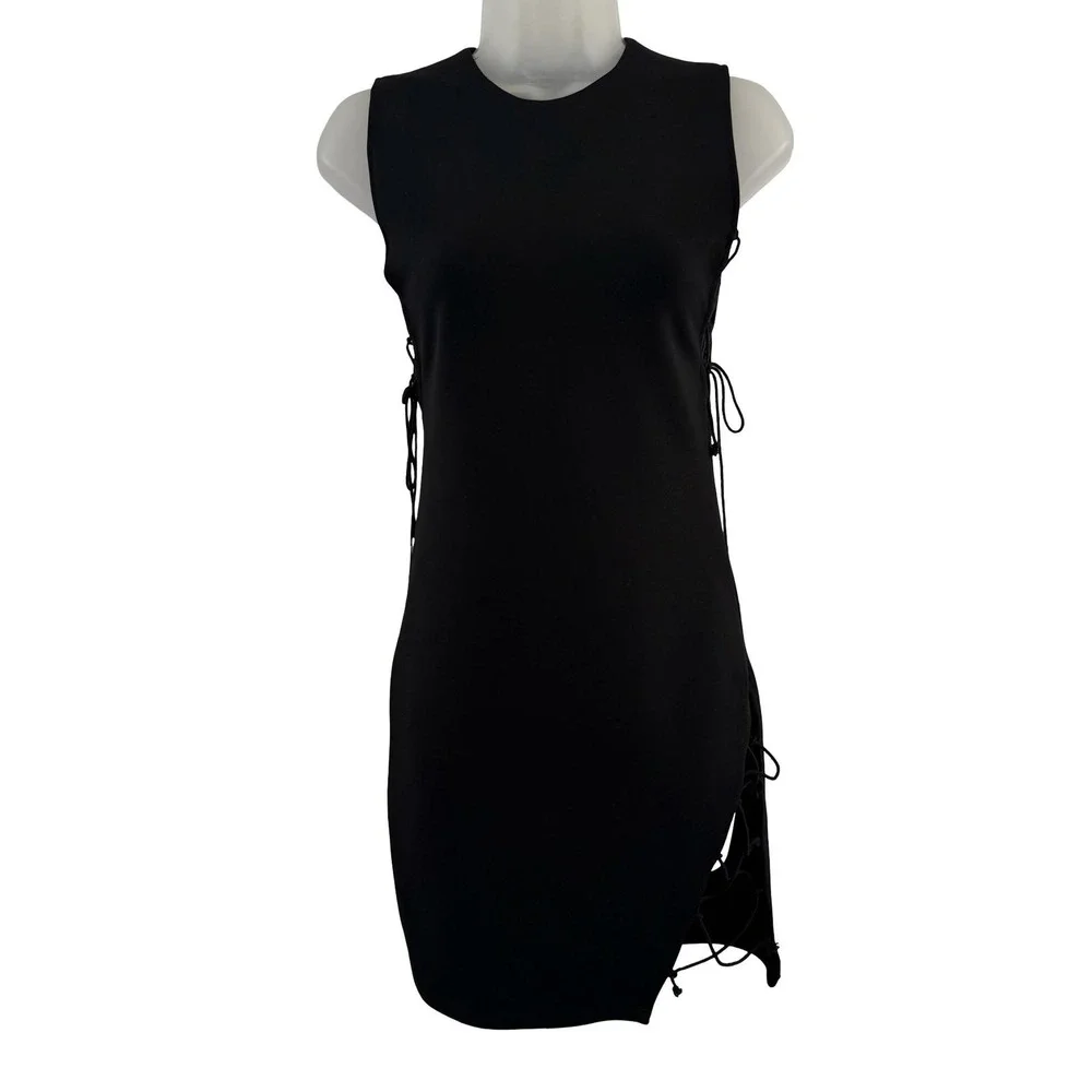 Adika‎ Dress Womens Small Black Whimsigoth Bodycon Mini Cutout Clubwear Party